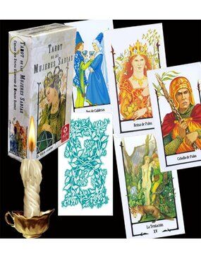 SPANISH  𝐄𝐬𝐩𝐚ñ𝐨𝐥 TAROT OF THE OLD PATH WiccaWisdom Cards+Booklet Gainsford